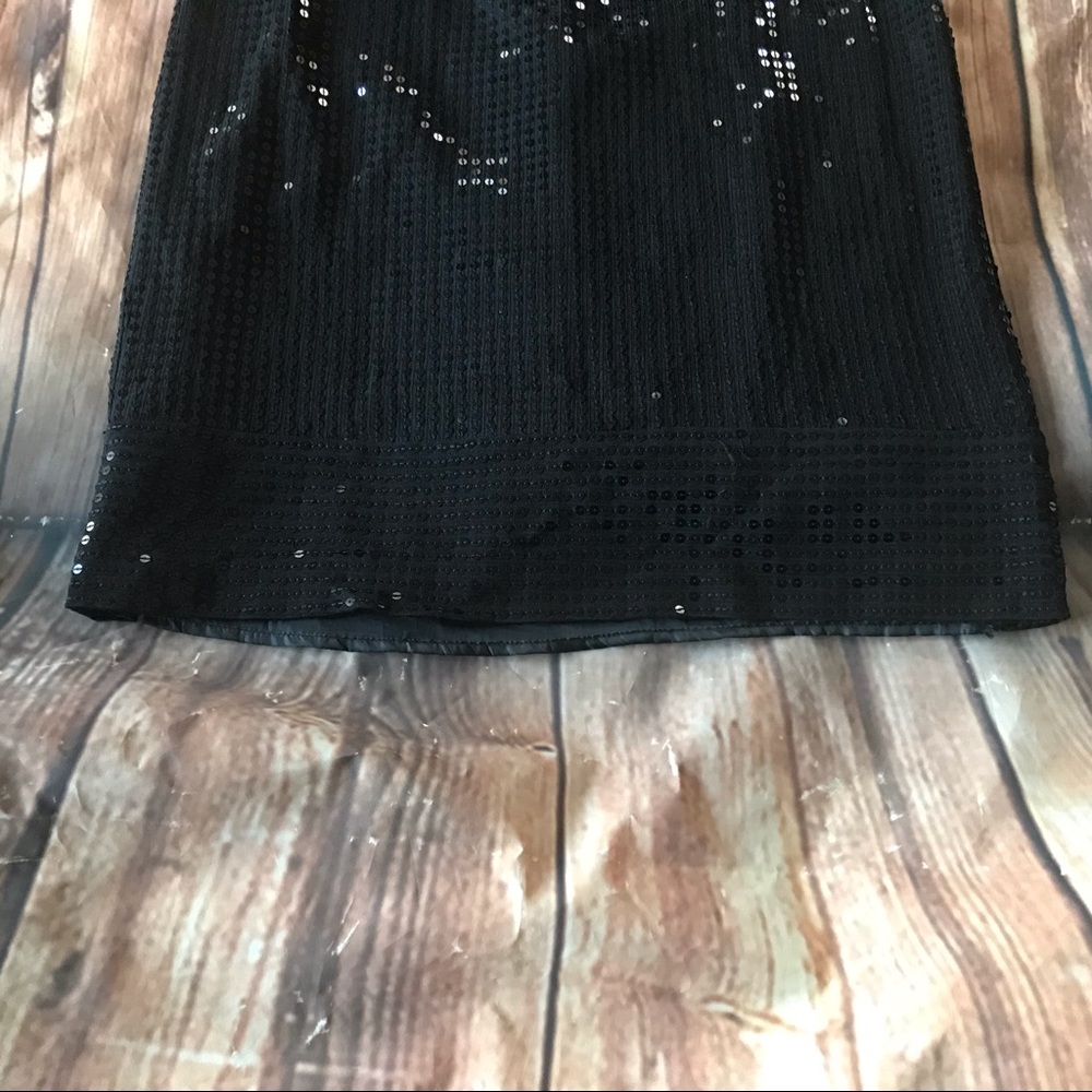 Black Sequin Cocktail Dress - Picture 2 of 6